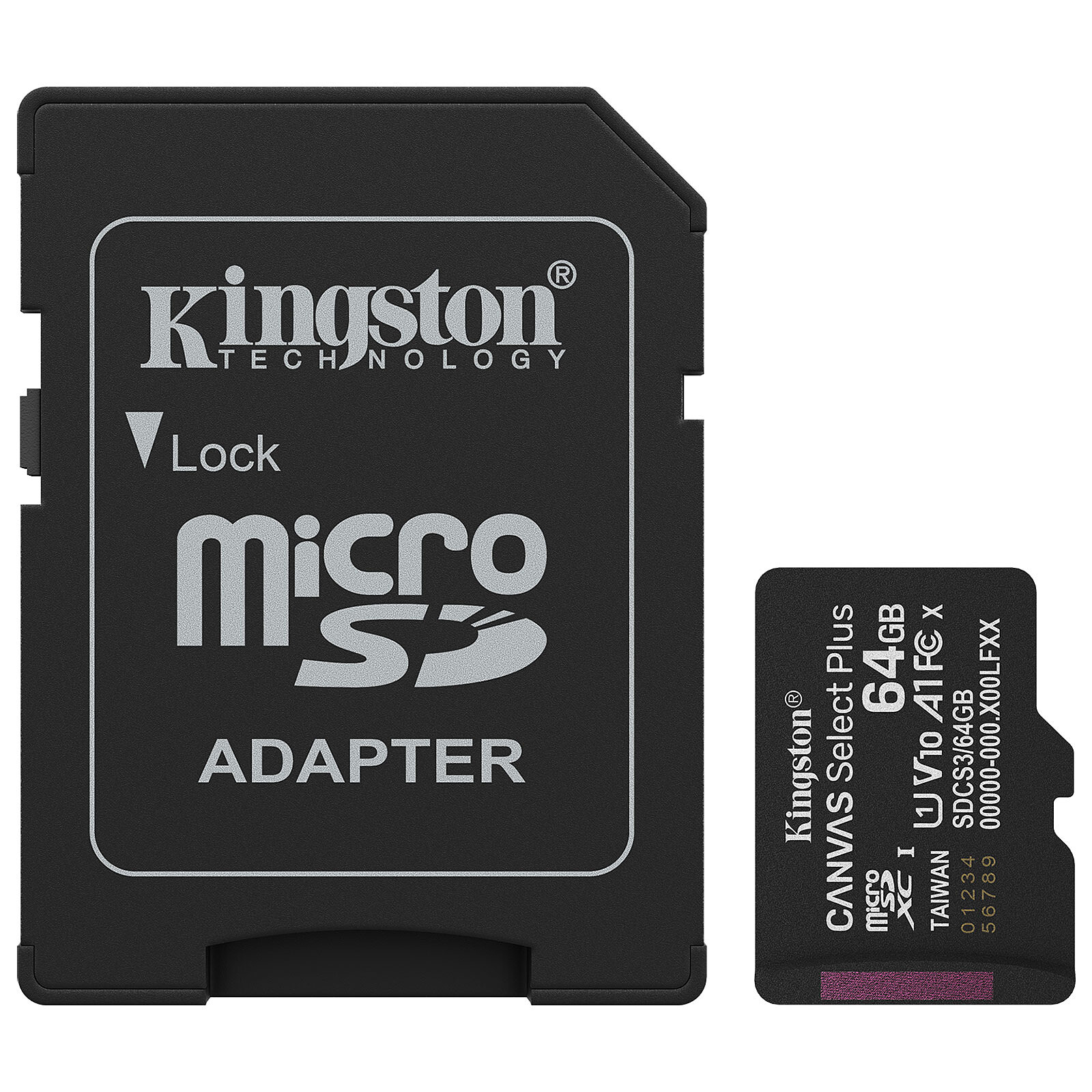 740617348408 KINGSTON Canvas Select Plus 64GB microSD Card - Image 1